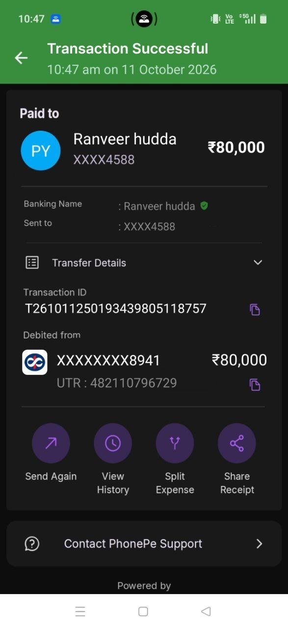 Payout proof