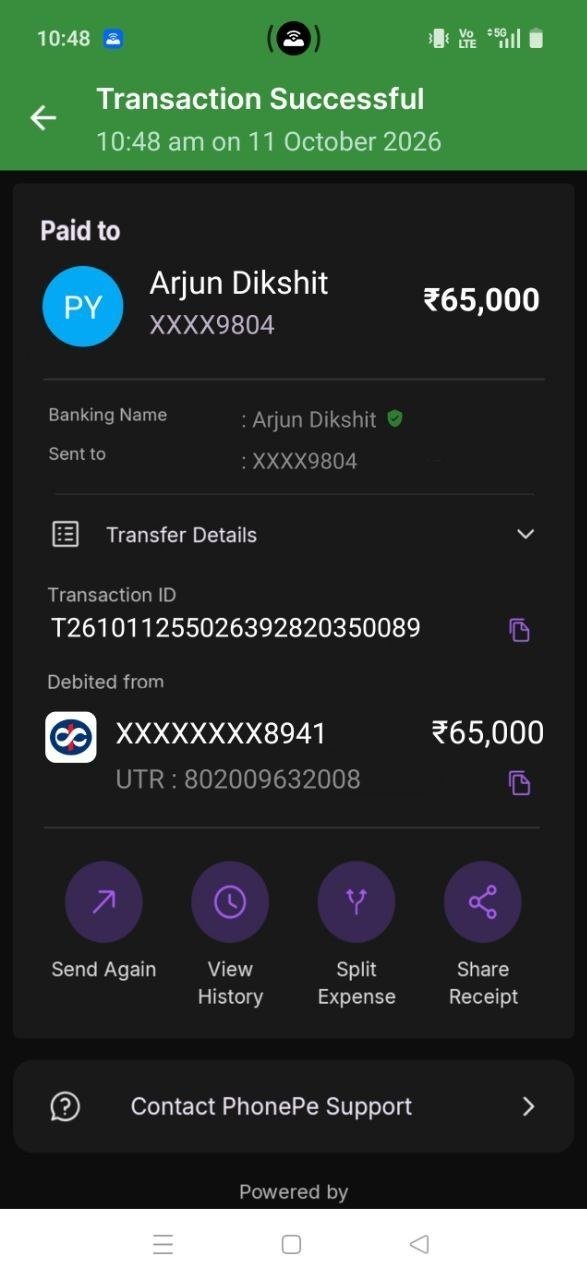 Payout proof