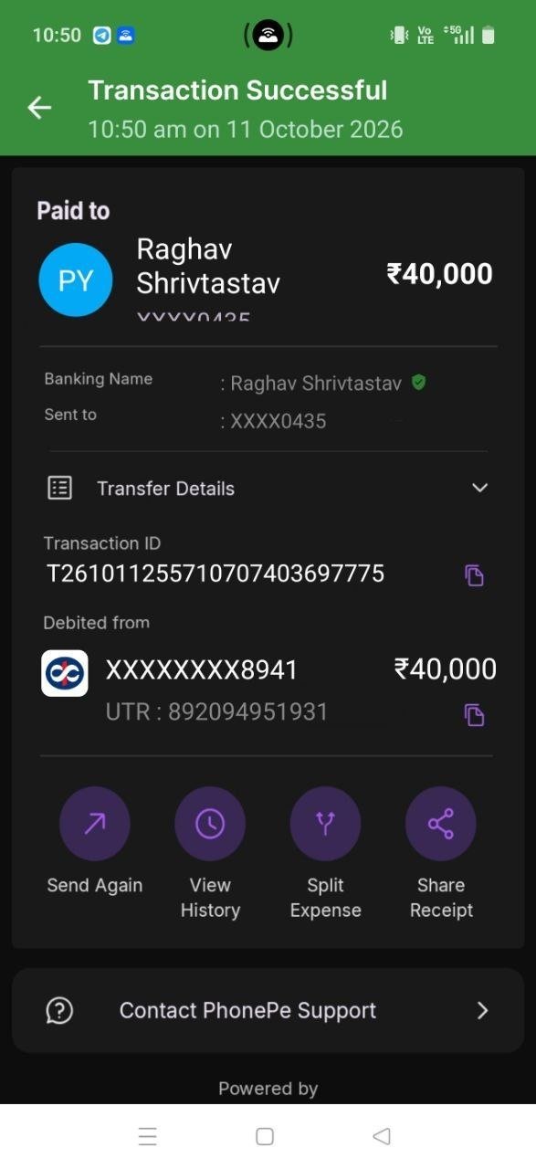 Payout proof